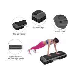 Teleshop Inc. 43'' Height Adjustable Fitness Aerobic Step Platform