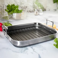 Livwell Brands LLC 14'' Hybrid Nonstick Roasting Pan with Rack