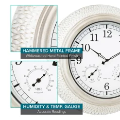 Better Battery Co. Inc. 21'' Indoor-Outdoor Atomic Wall Clock