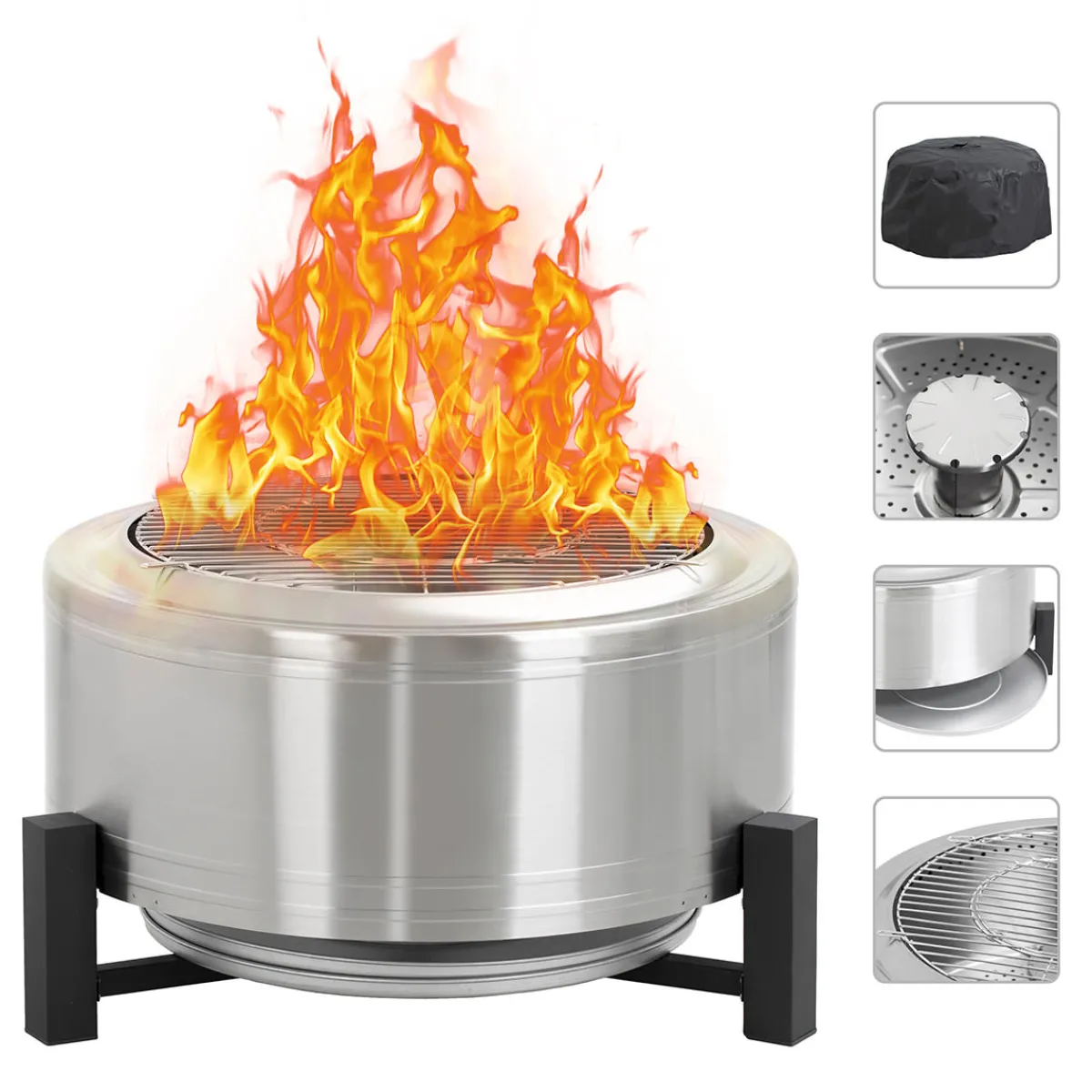 Shinerich International Inc 27'' Outdoor Smokeless Wood-Burning Fireplace
