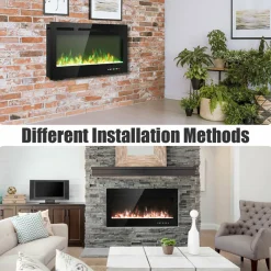GoPlus (Costway) 40'' Recessed Electric Fireplace