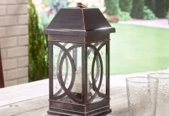 Smart Solar Inc. 15'' Solar Powered Candle Lantern