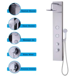 GoPlus (Costway) 47'' Stainless Steel Massage Jet Shower Panel