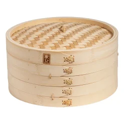 Escali Corp dba Kitchen Supply 12'' 2-Tier Bamboo Steamer Baskets