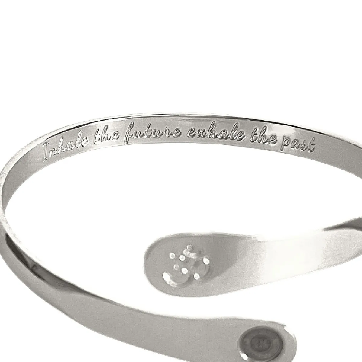 Hollywood Sensation Yoga Om Engraved Bracelet